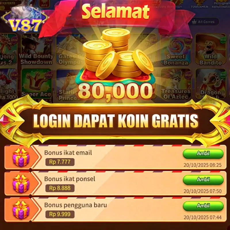 v87 Masuk